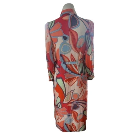 Alexis x Target Limited Edition Mixed Floral Long Sleeve Robe Dress Size M Multi - Picture 4 of 10